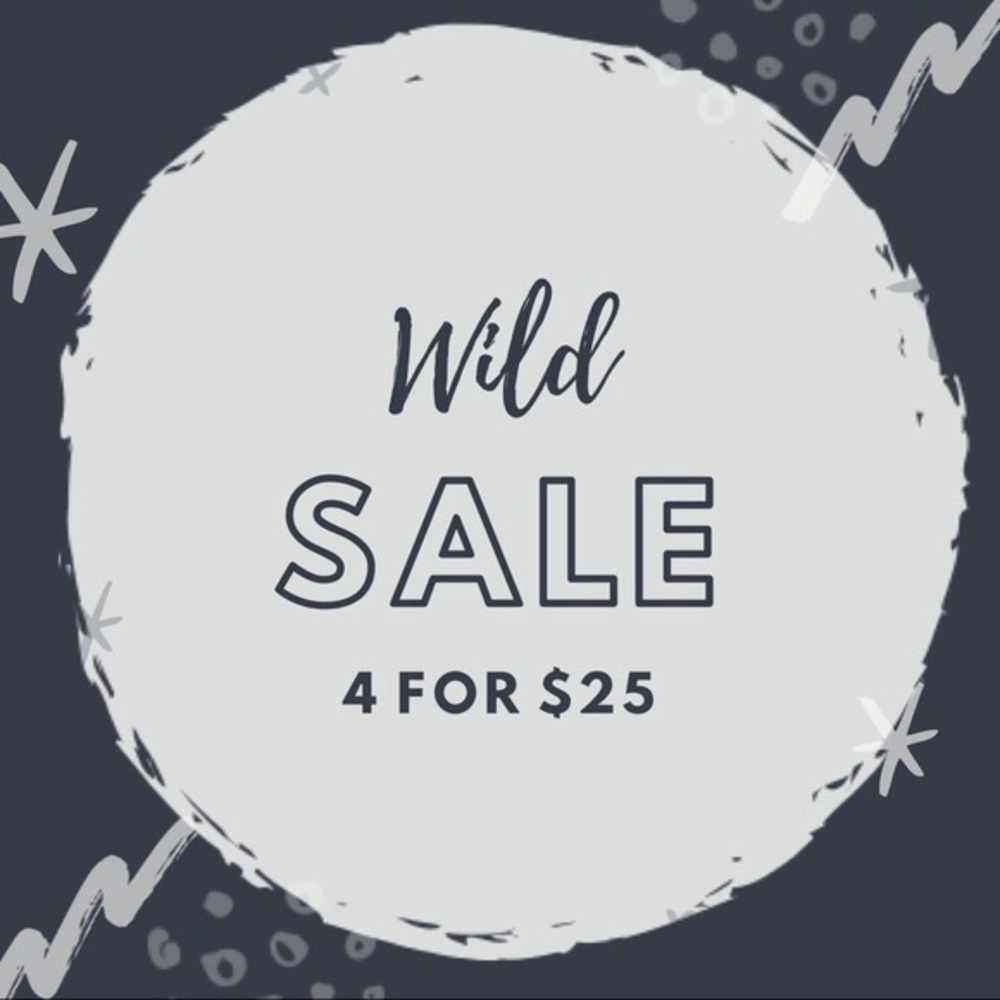 3/$20 🔸 4/$25 🔸 5/$30 SALE!